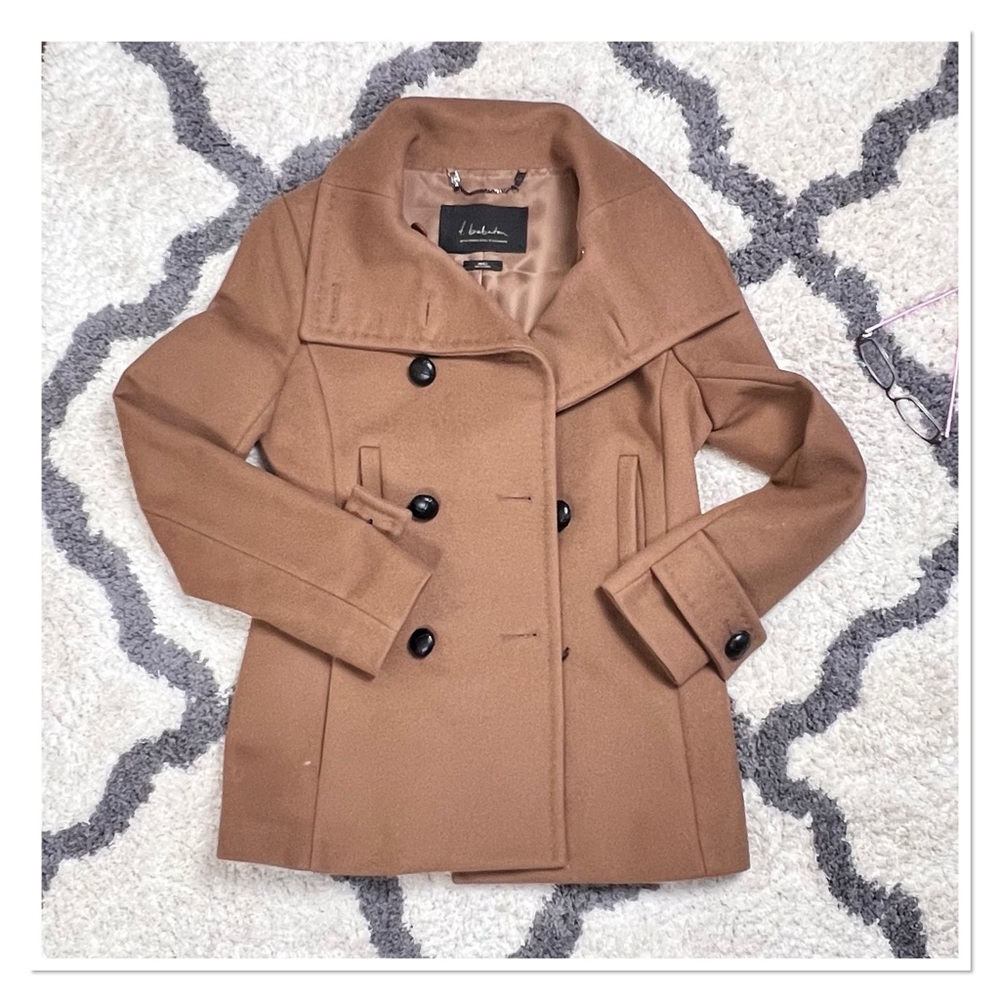 BABATON 'Howell' Double-Breasted Camel Pea Coat - Picture 10 of 15